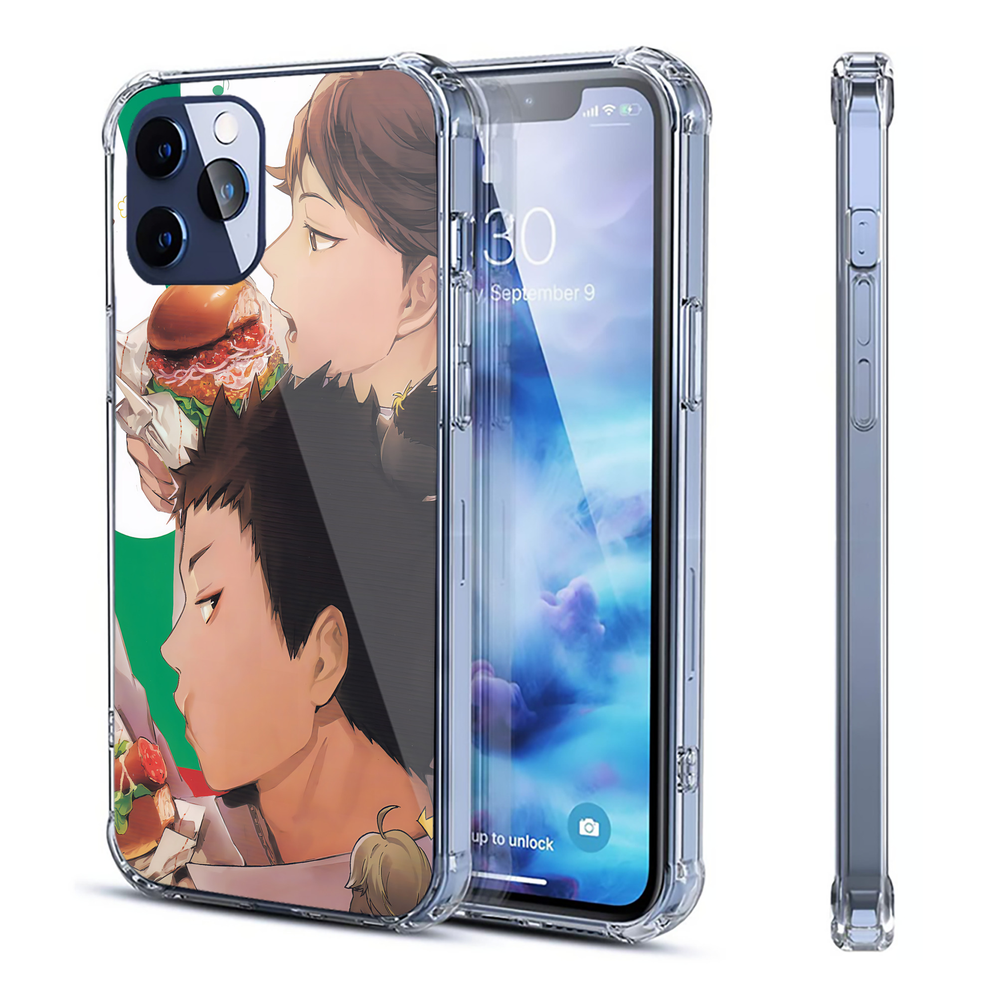 （画像用） ハイキュー!! Haikyu!! 【iPhone 12シリーズ対応】透明スマホケース（クリアソフトケース）